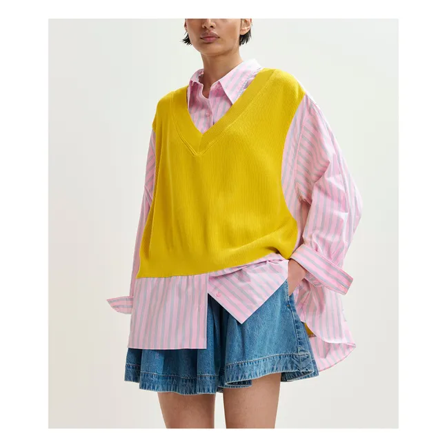Chemise Combo Jit | Jaune citron
