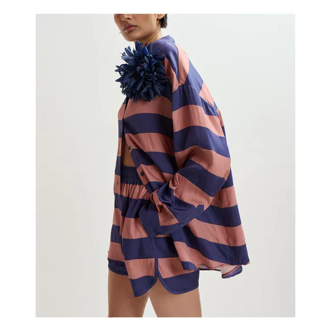 Short Rayures Jalana | Bleu
