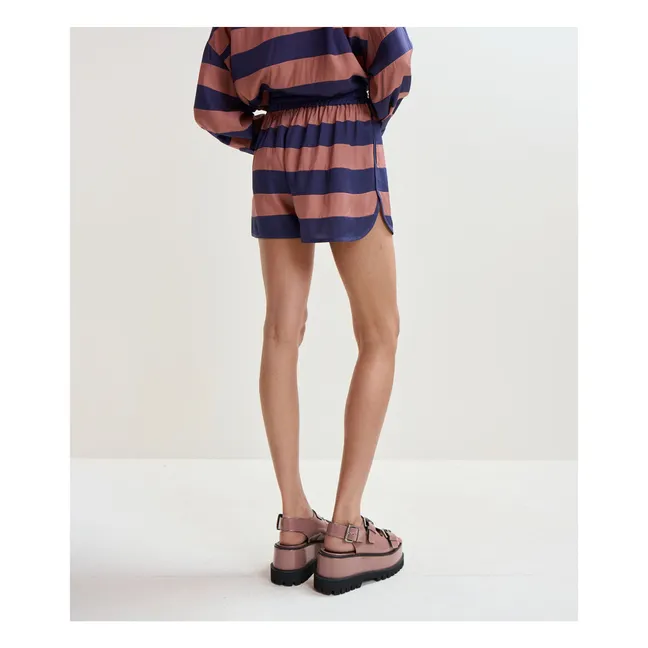 Short Rayures Jalana | Bleu