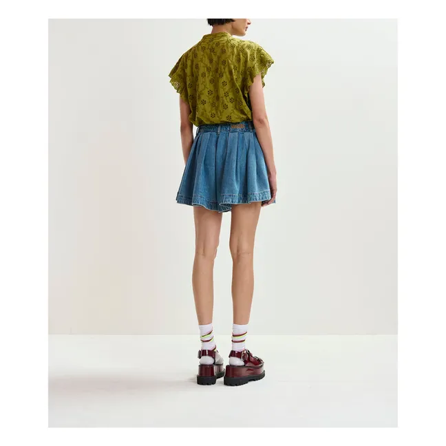 Short Joss Coton Bio | Bleu