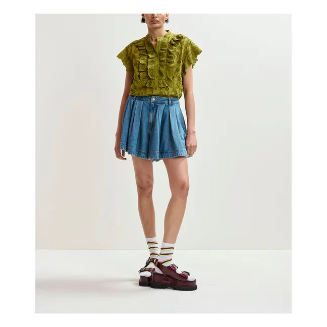 Short Joss Coton Bio | Bleu