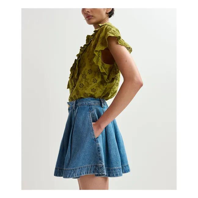 Short Joss Coton Bio | Bleu