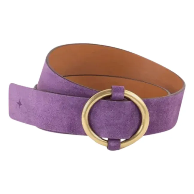 Tisao Su Leather Belt | Lilac