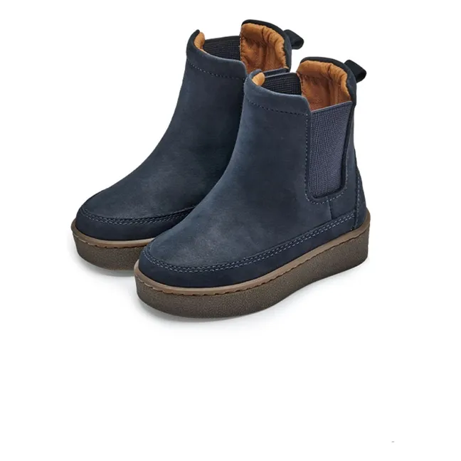 Boots Bojeh Nubuck | Bleu marine