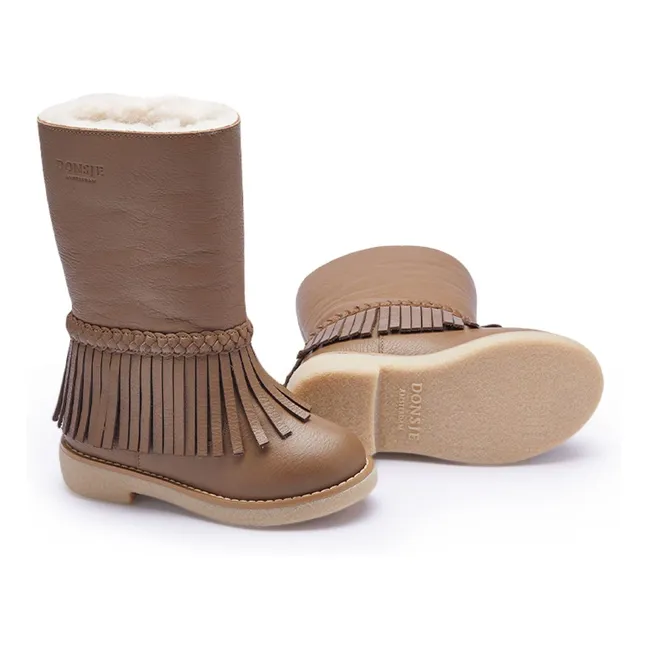 Boots Franges Daffy | Marron