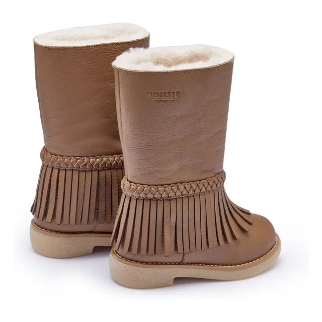 Boots Franges Daffy | Marron