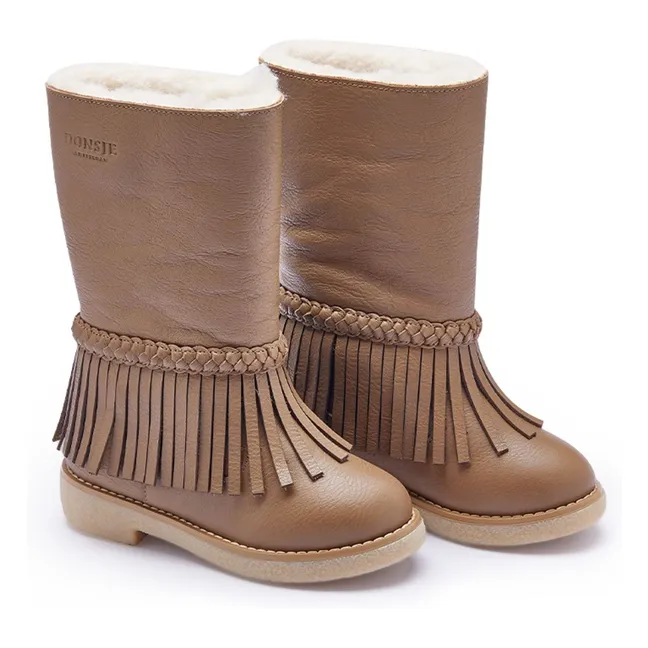 Boots Franges Daffy | Marron