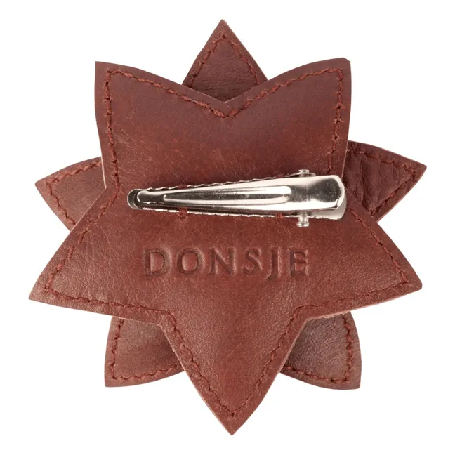 Barrette Wonda Fleur d'Hivers | Marron