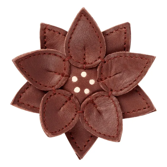 Barrette Wonda Fleur d'Hivers | Marron