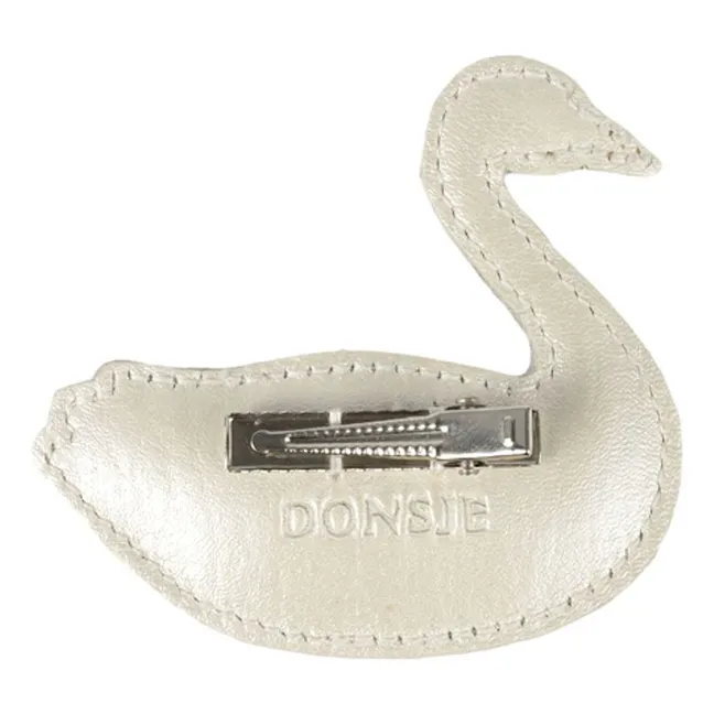 Barrette Chiem Cygne Irisée | Blanc