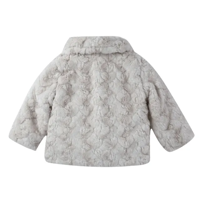 Noekie Fur Coat | Ecru