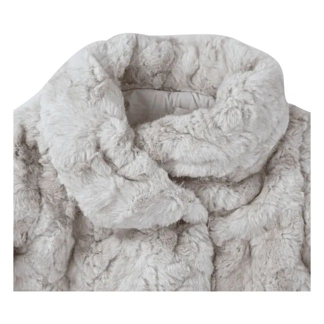 Noekie Fur Coat | Ecru