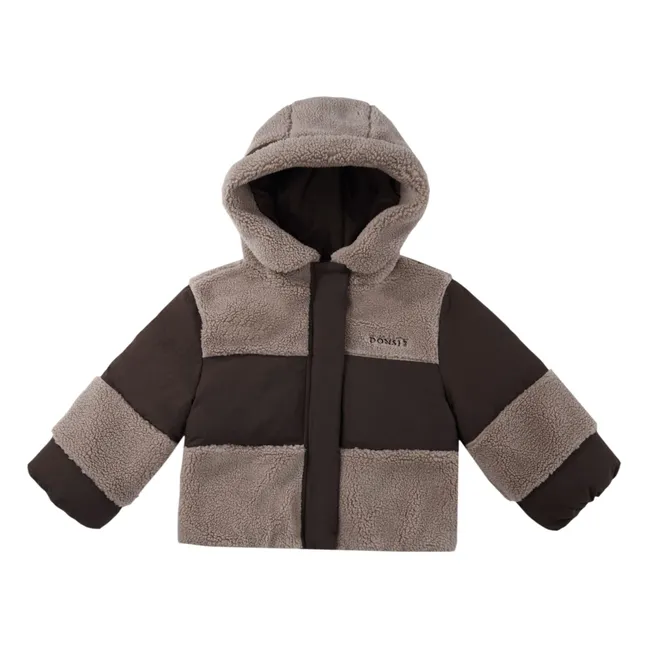 Manteau Bi-Matière Damian | Marron