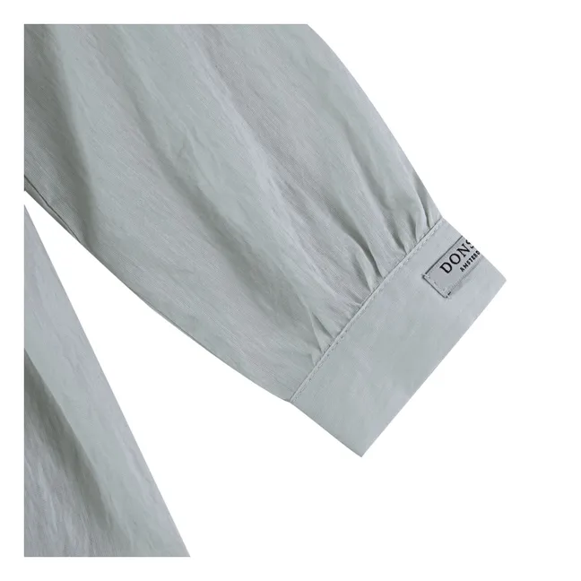 Robe Col Brodé Doriane | Gris clair