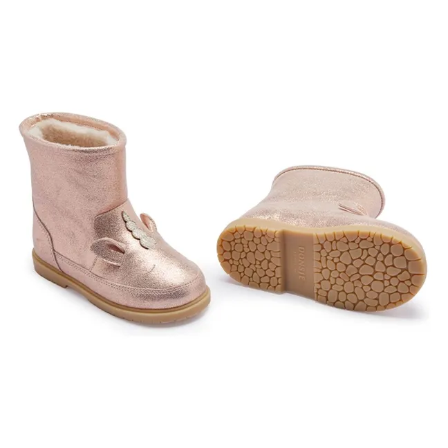 Boots Fourrées Xelly Irisées | Rose