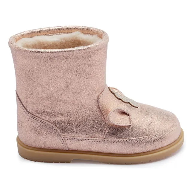 Boots Fourrées Xelly Irisées | Rose