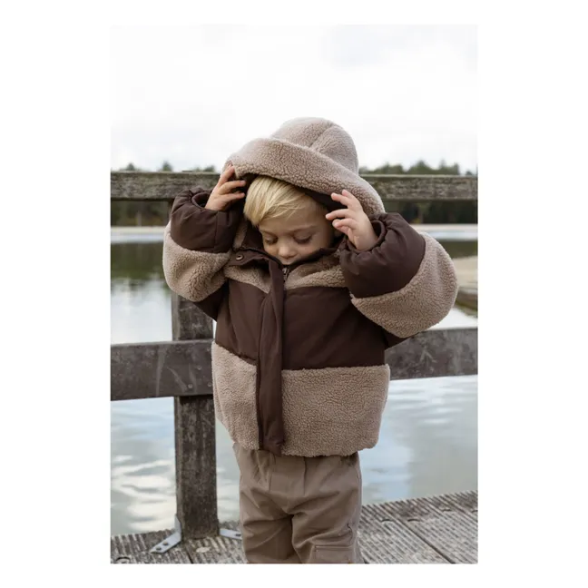 Manteau Bi-Matière Damian | Marron