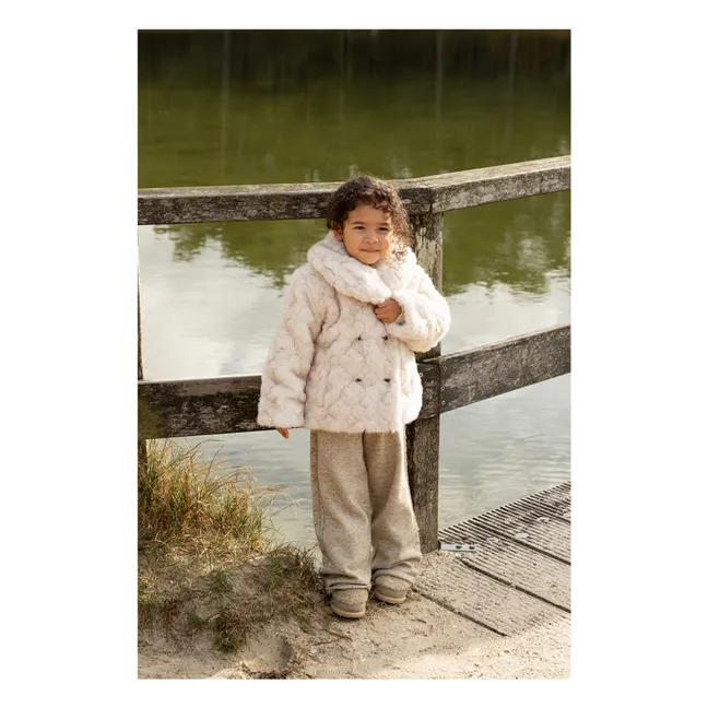 Manteau Fourrure Noekie | Ecru