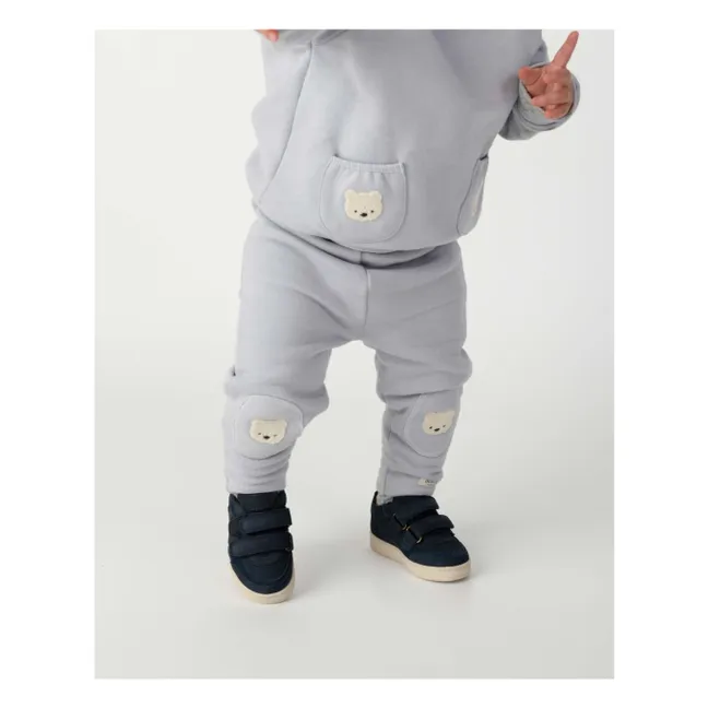 Sweat Foppe Ours Polaire Coton Bio | Bleu Glacier