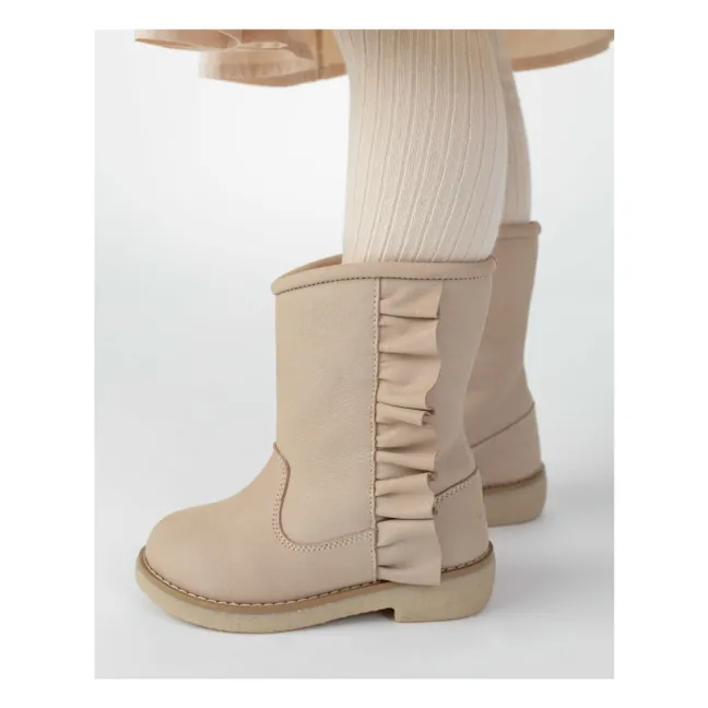 Boots Volant Kirsti | Rose poudré