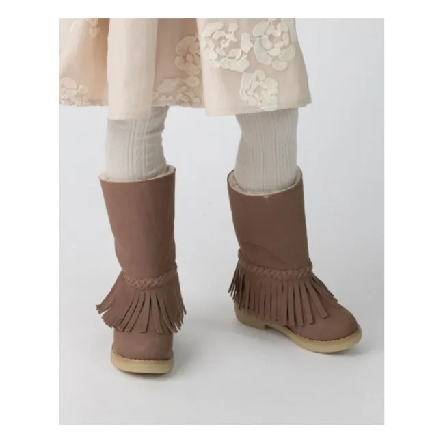 Boots Franges Daffy | Marron