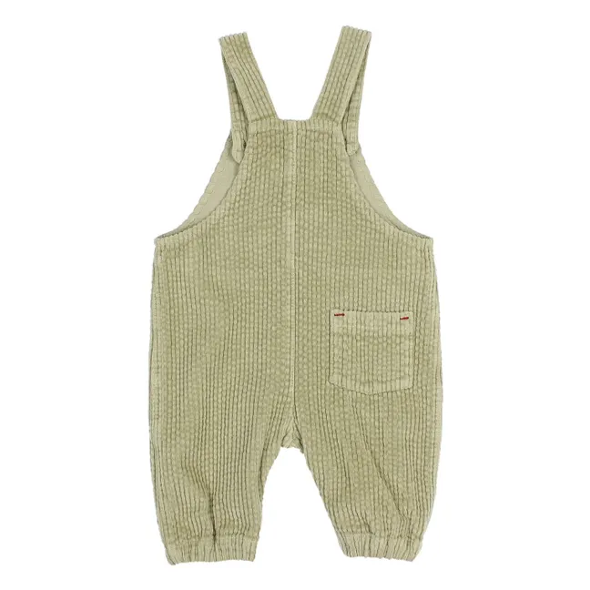 Corduroy Pocket Dungarees | Pale green
