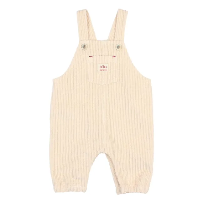 Salopette Poche Velours Côtelé | Beige