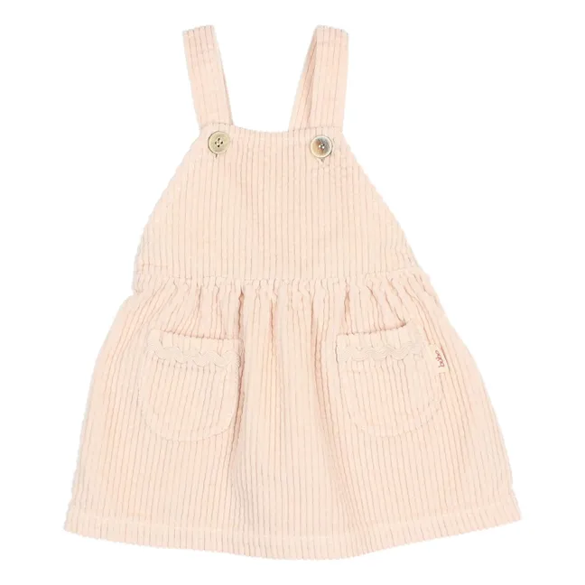 Robe Velours Côtelé | Rose pâle