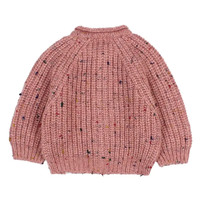 Cardigan Chiné Botonato Bébé | Rose