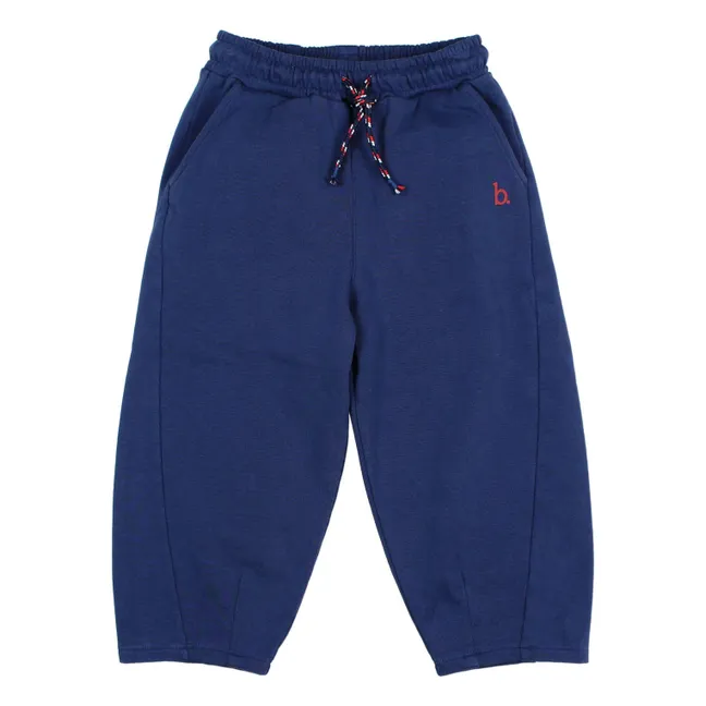 Jogger Cordon Coton bio | Bleu marine