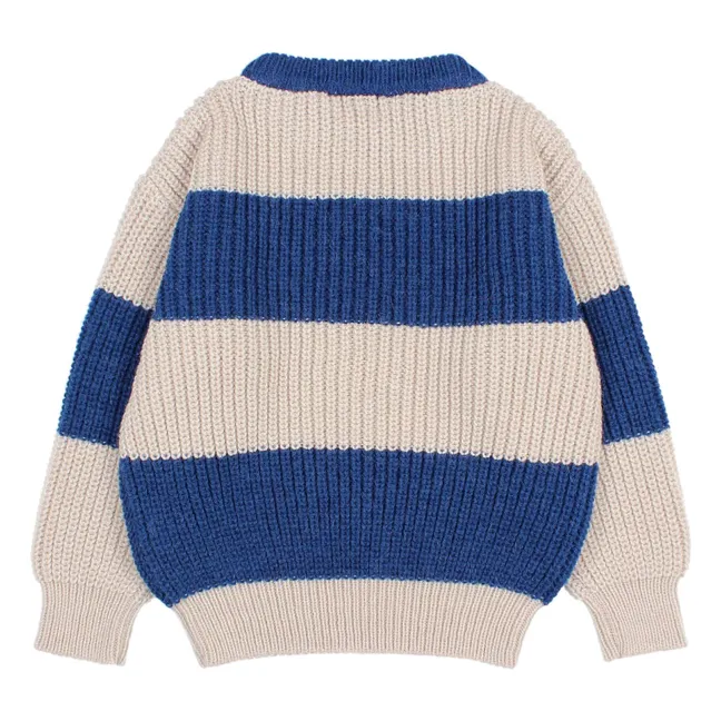 Striped Sweater | Navy blue