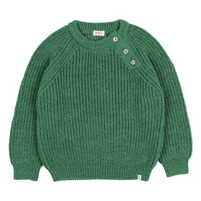 Soft knit sweater | Green