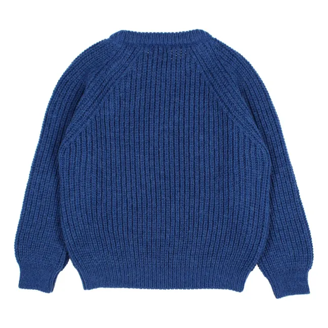 Soft knit sweater | Navy blue
