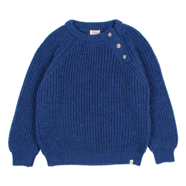 Soft knit sweater | Navy blue