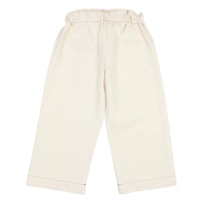 Pantalon Girly Sergé | Ecru