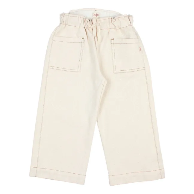 Pantalon Girly Sergé | Ecru