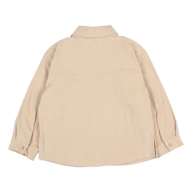Soft Velvet Organic Cotton Shirt | Sand