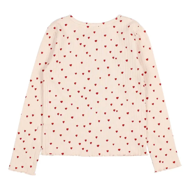 T-shirt Mini Cœurs | Rose pâle