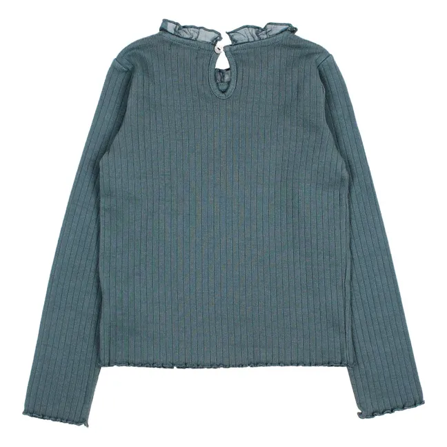 T-shirt Volants | Bleu horizon