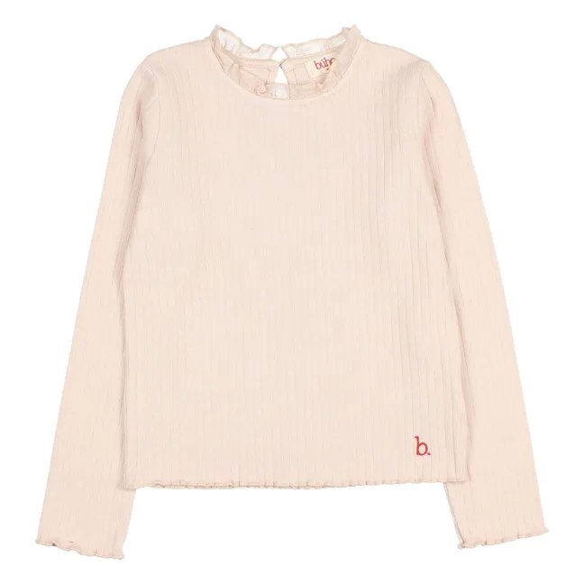 T-shirt Volants | Rose pâle