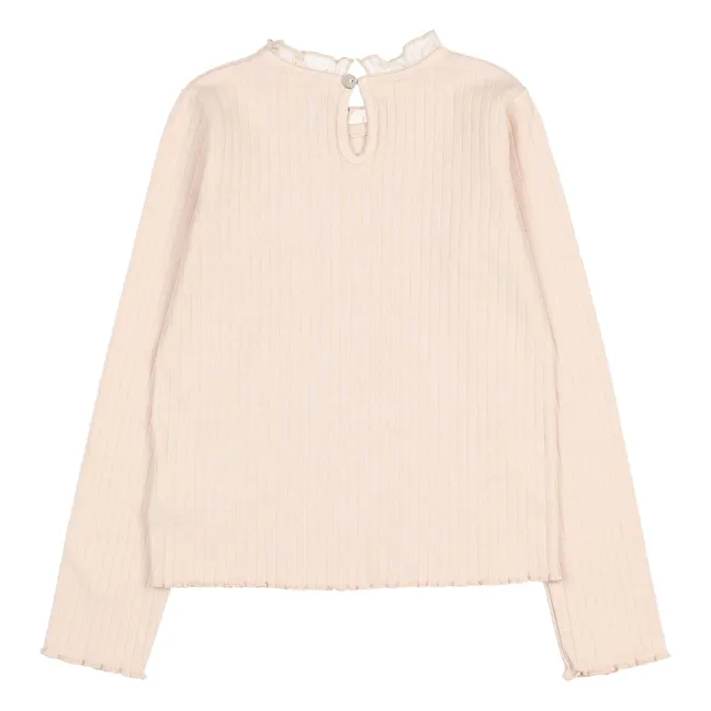 T-shirt Volants | Rose pâle