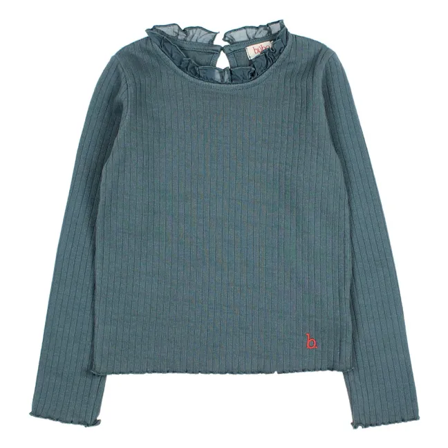 T-shirt Volants | Bleu horizon
