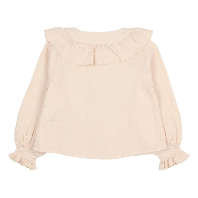 Blouse Plumeti Coton Bio | Rose pâle