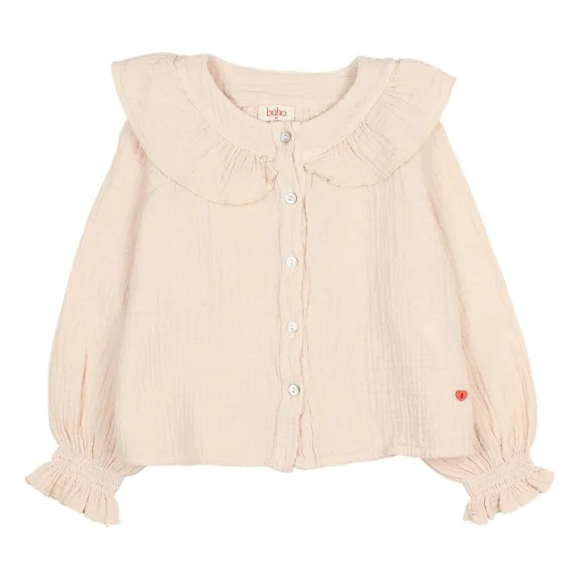 Blouse Plumeti Coton Bio | Rose pâle