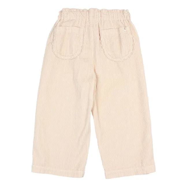 Pantalon Girly Velours Côtelé | Rose pâle