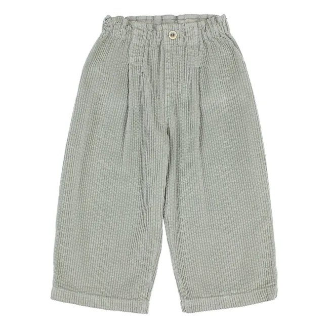 Pantalon Girly Velours Côtelé | Eucalyptus