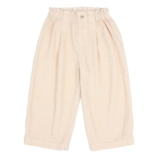 Pantalon Girly Velours Côtelé | Rose pâle
