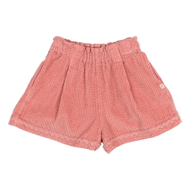 Short Velours Côtelé | Rose