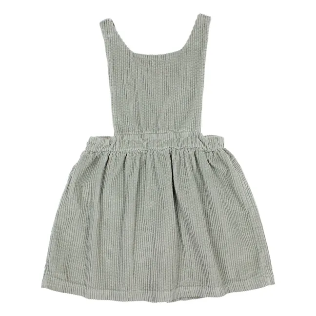 Robe Boutons Velours Côtelé | Eucalyptus