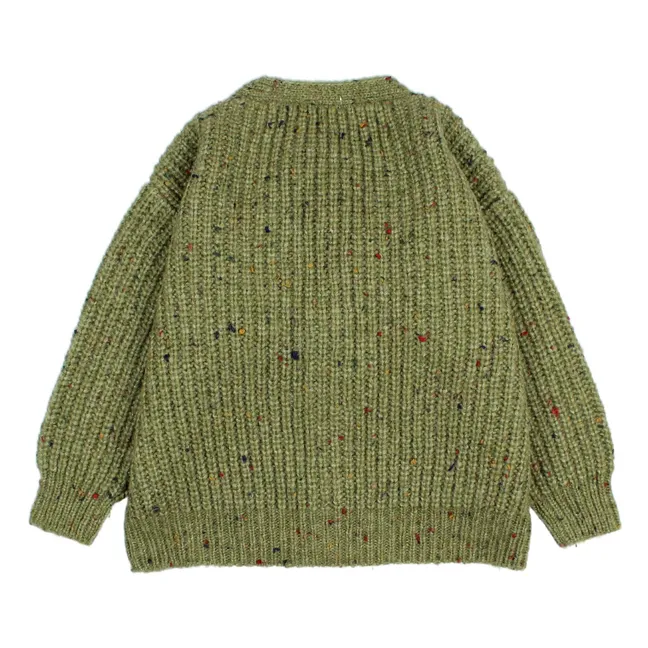 Cardigan Chiné Botonato | Vert